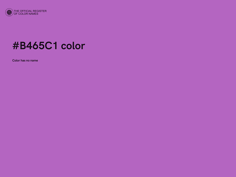 #B465C1 color image