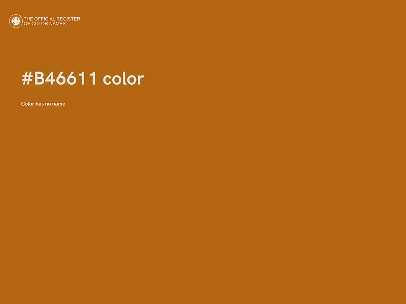 #B46611 color image