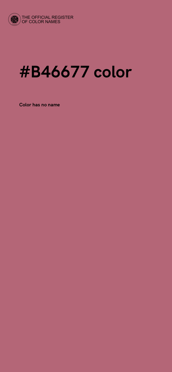 #B46677 color image
