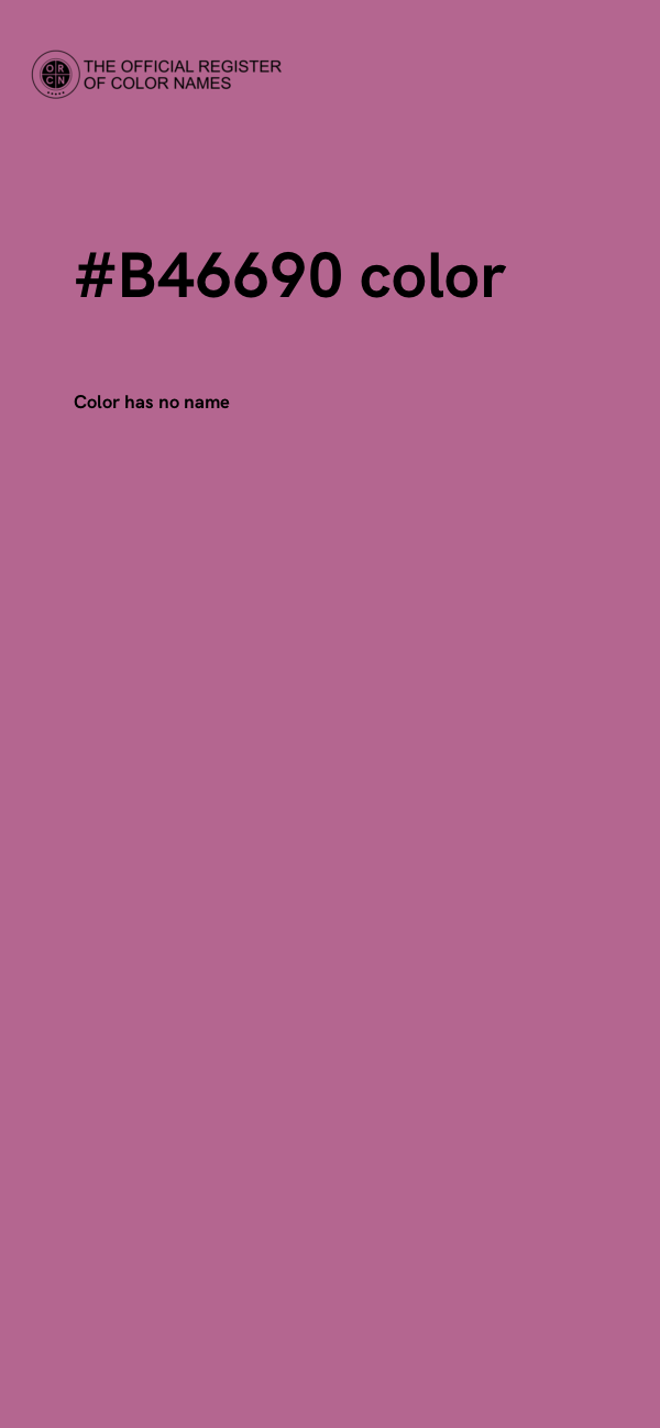 #B46690 color image