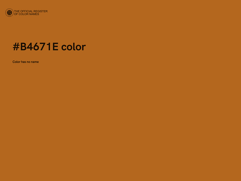 #B4671E color image
