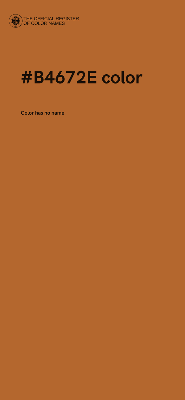 #B4672E color image