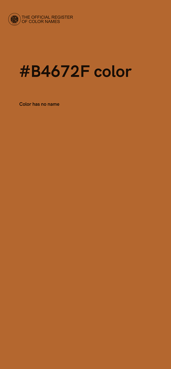 #B4672F color image