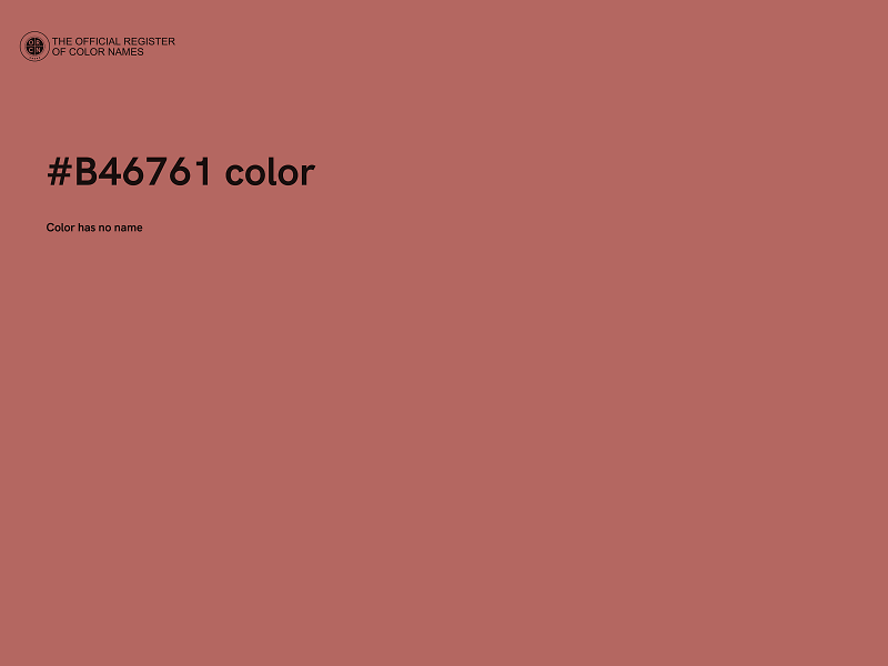 #B46761 color image