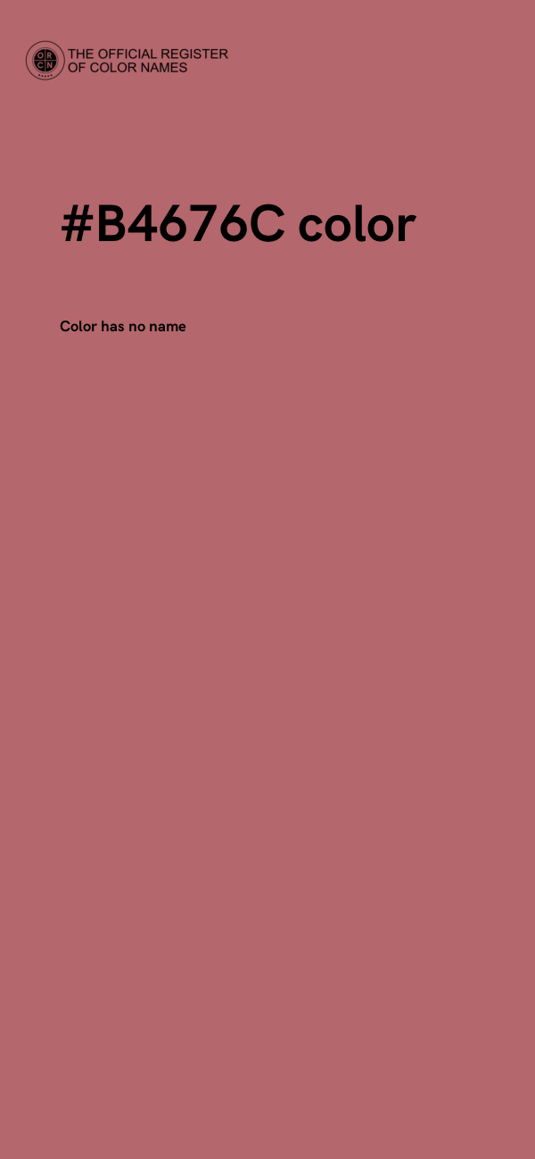 #B4676C color image