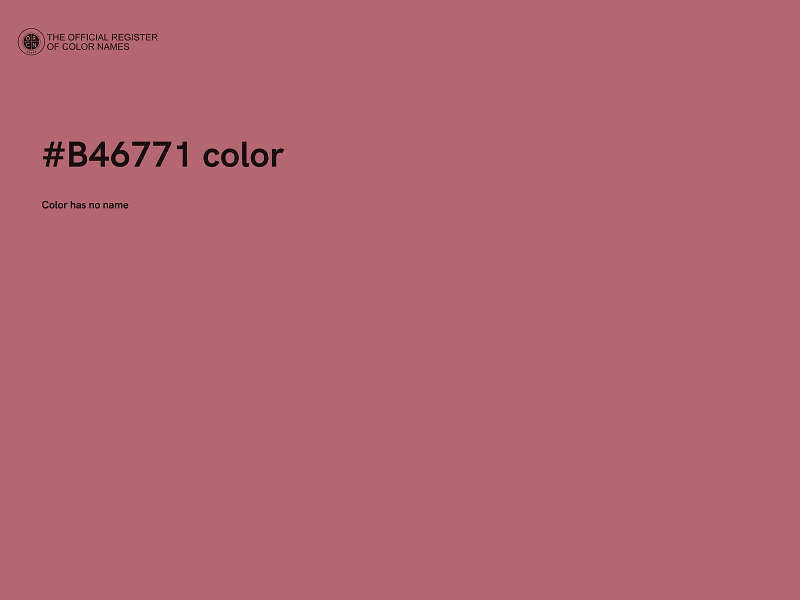 #B46771 color image