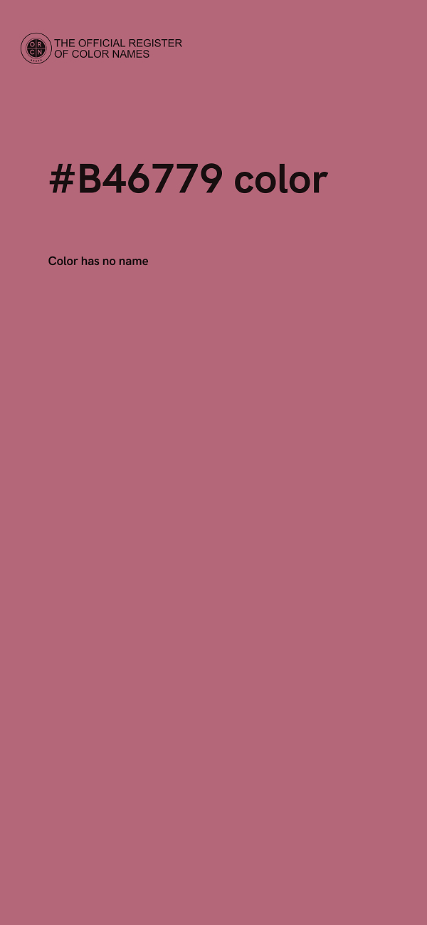 #B46779 color image