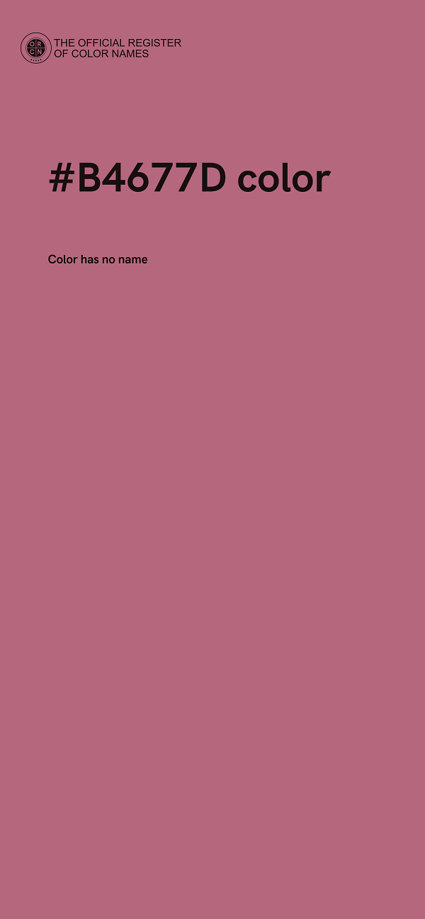 #B4677D color image