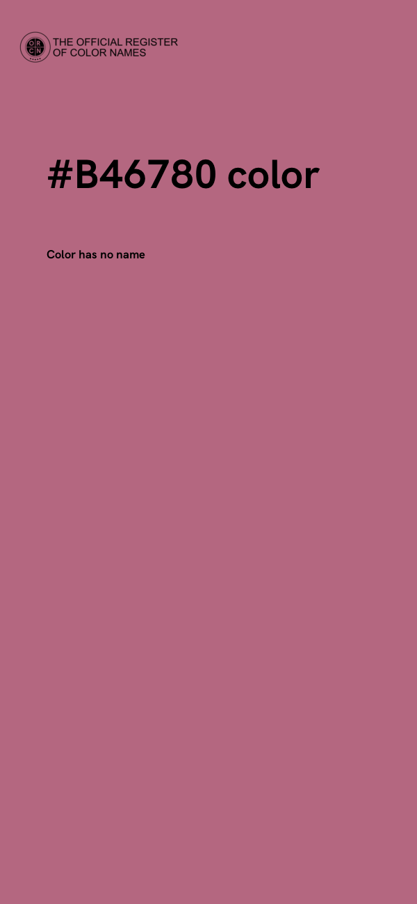 #B46780 color image