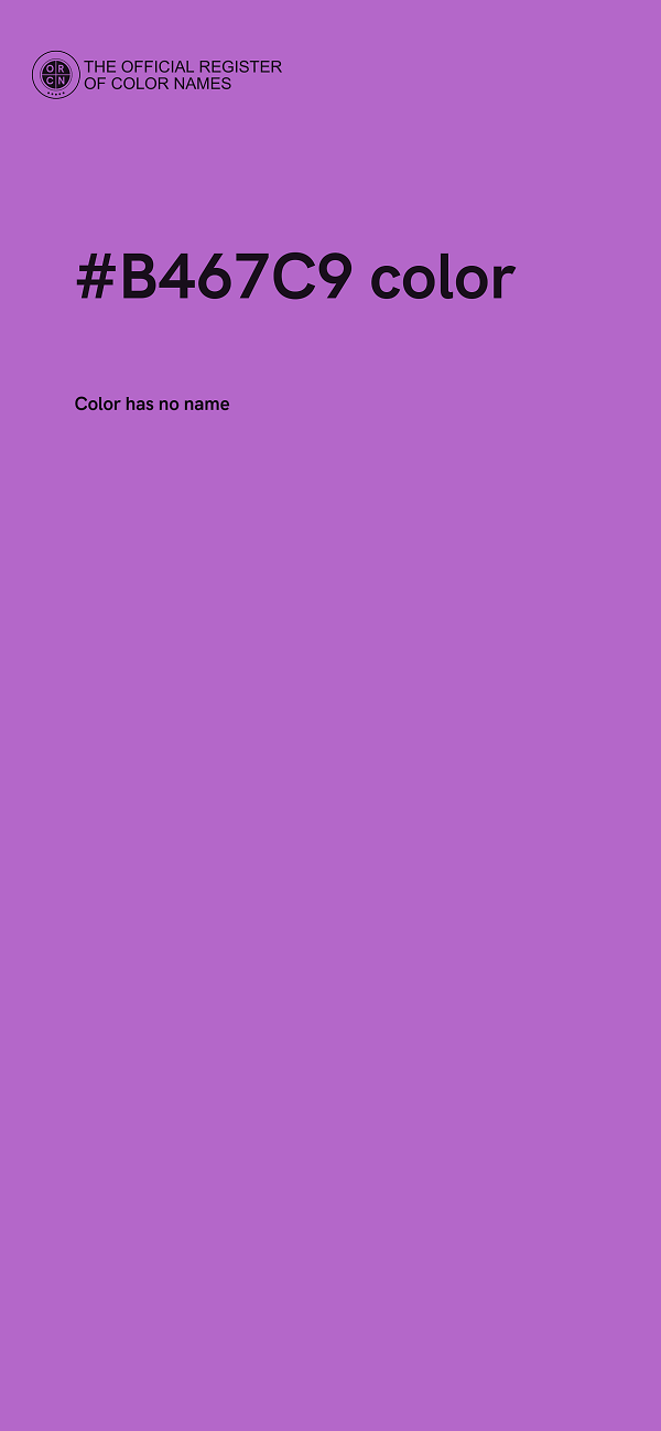 #B467C9 color image