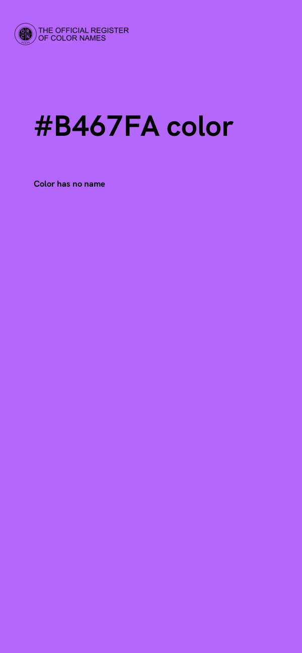 #B467FA color image