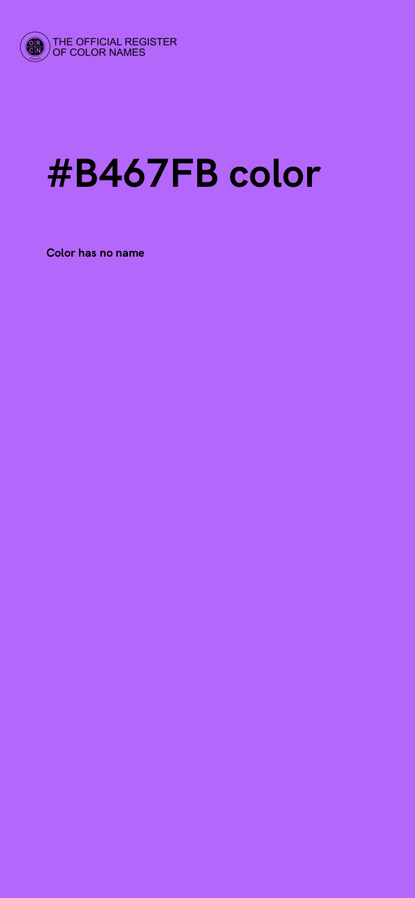 #B467FB color image