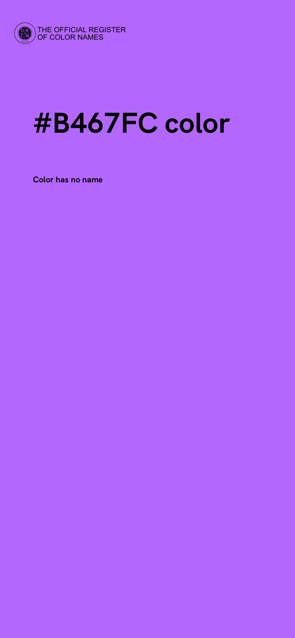 #B467FC color image