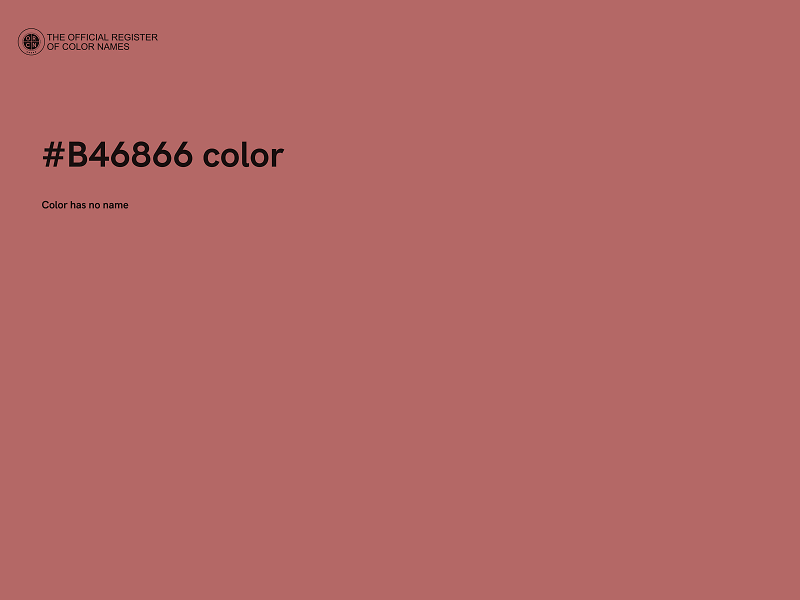 #B46866 color image