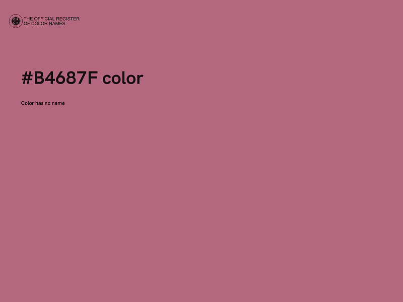 #B4687F color image