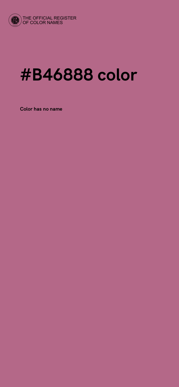 #B46888 color image