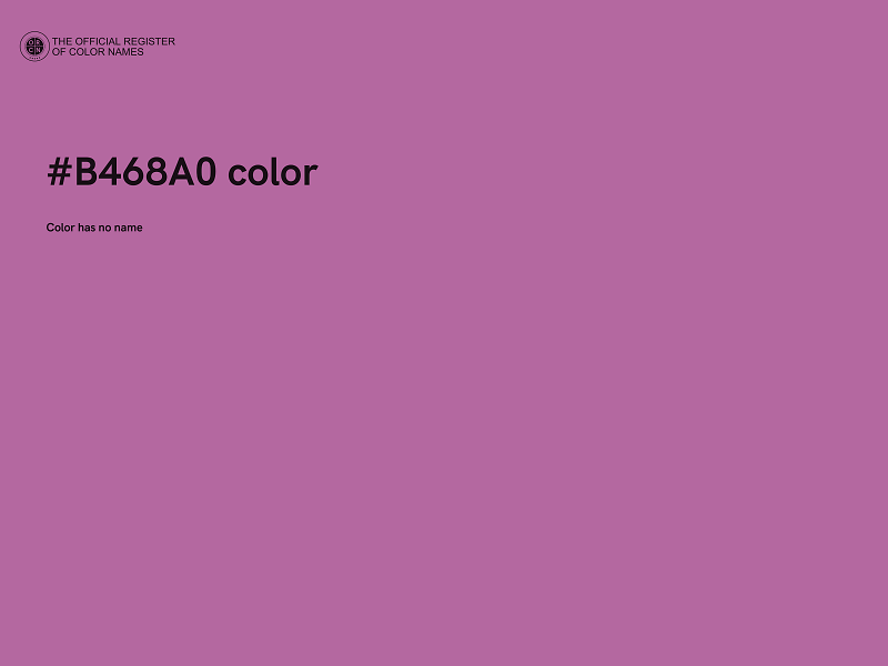 #B468A0 color image