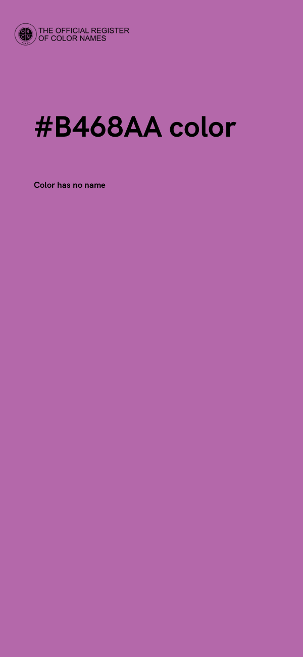 #B468AA color image