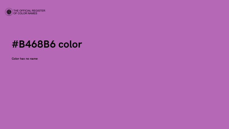 #B468B6 color image