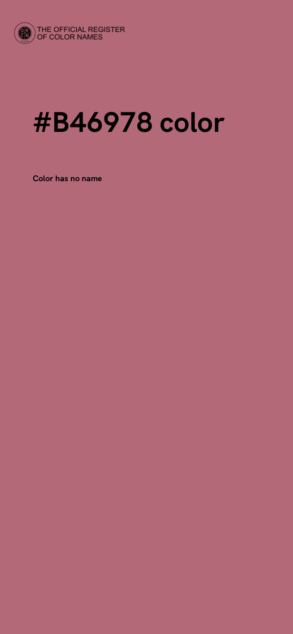 #B46978 color image