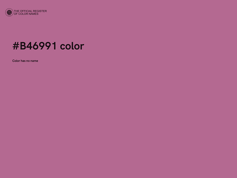 #B46991 color image