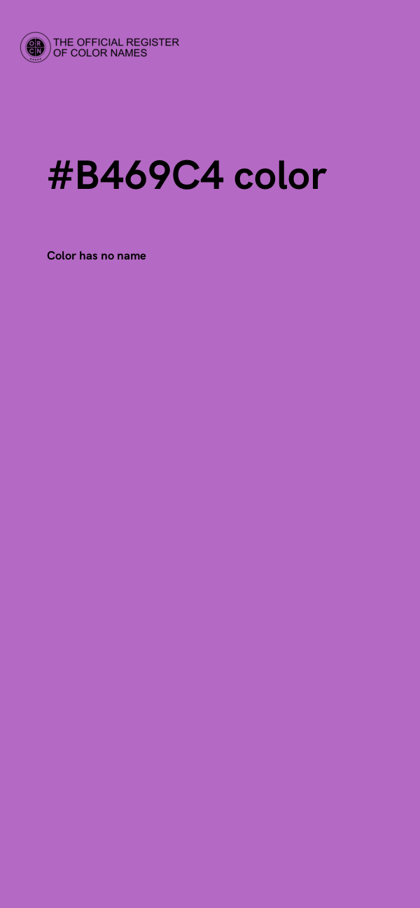 #B469C4 color image