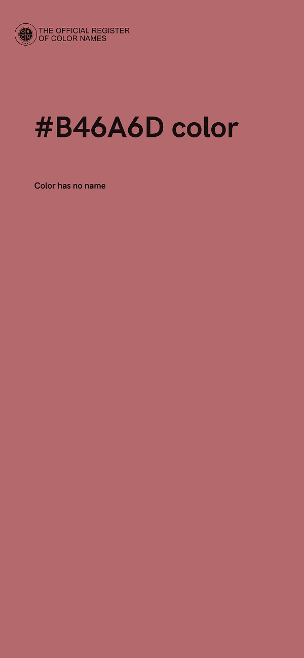 #B46A6D color image