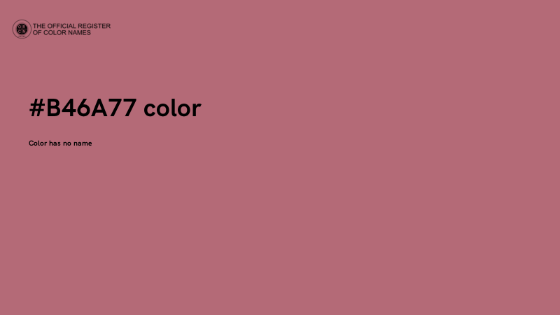 #B46A77 color image