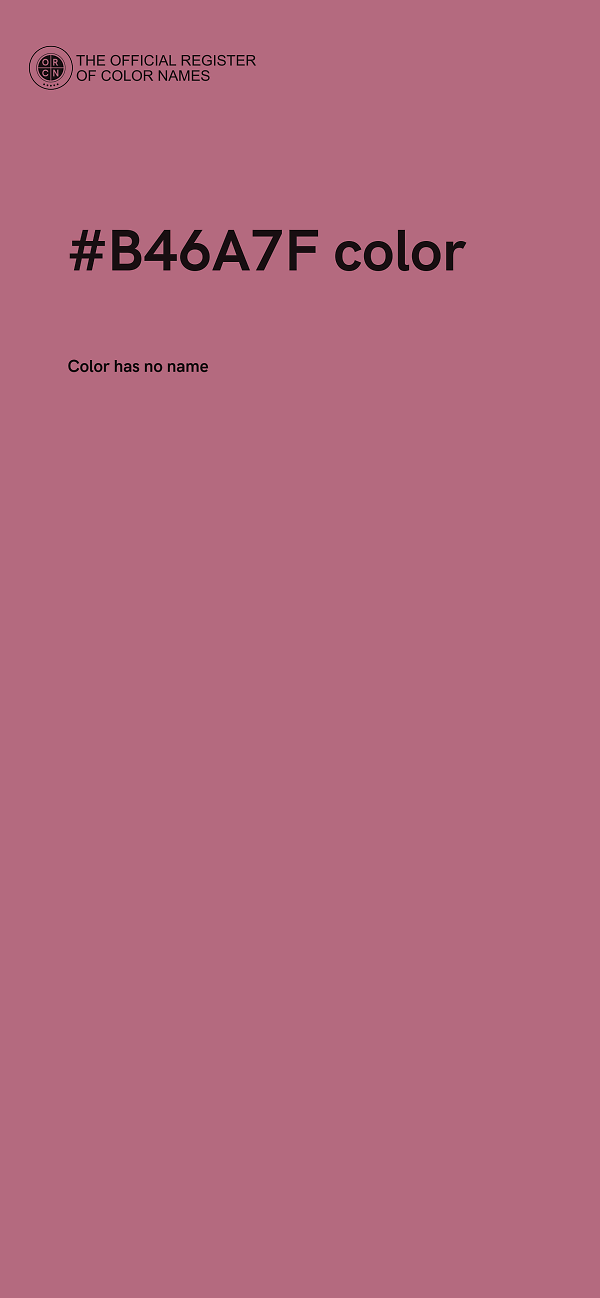 #B46A7F color image