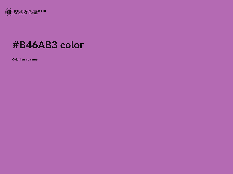 #B46AB3 color image