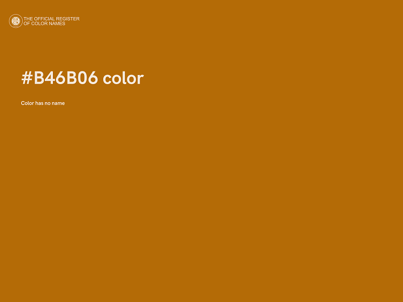 #B46B06 color image