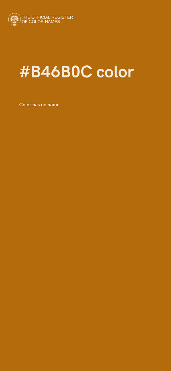 #B46B0C color image