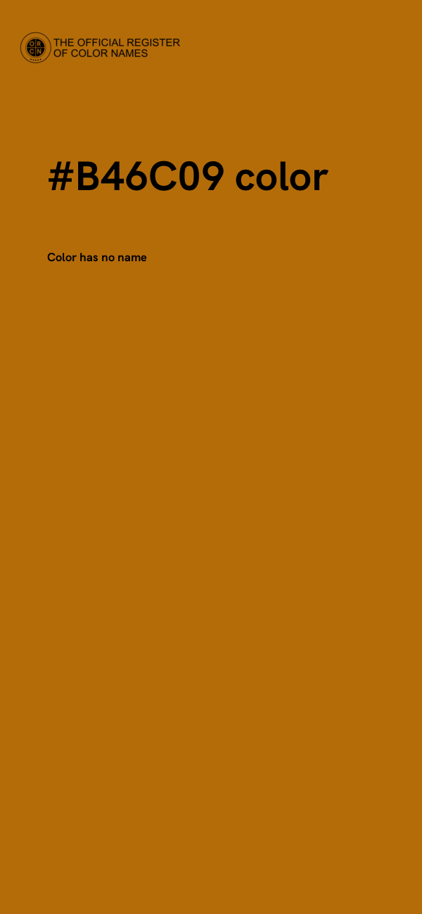 #B46C09 color image