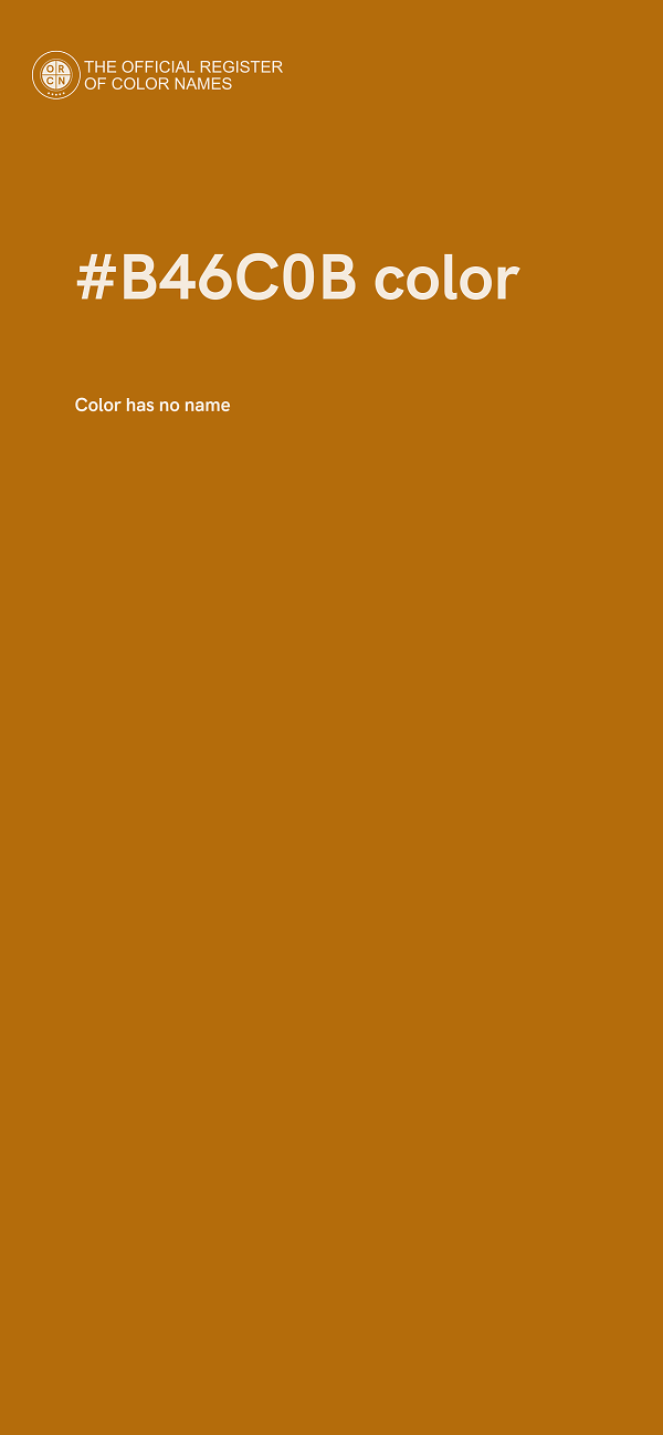 #B46C0B color image