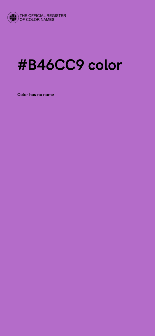 #B46CC9 color image
