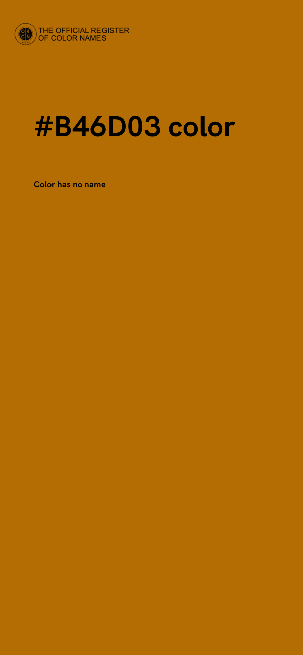 #B46D03 color image