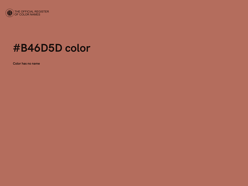 #B46D5D color image