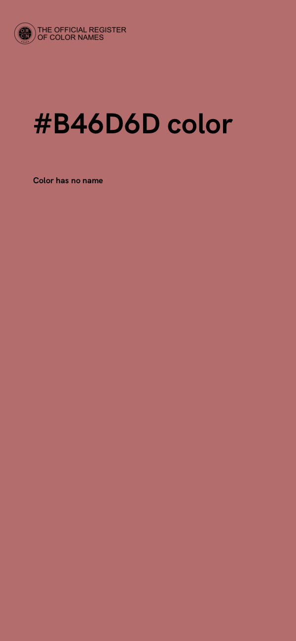#B46D6D color image