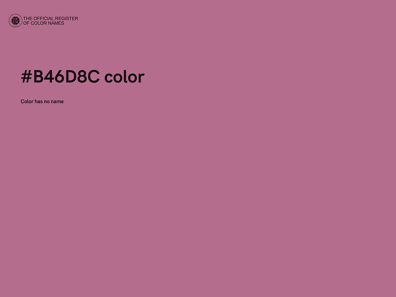 #B46D8C color image