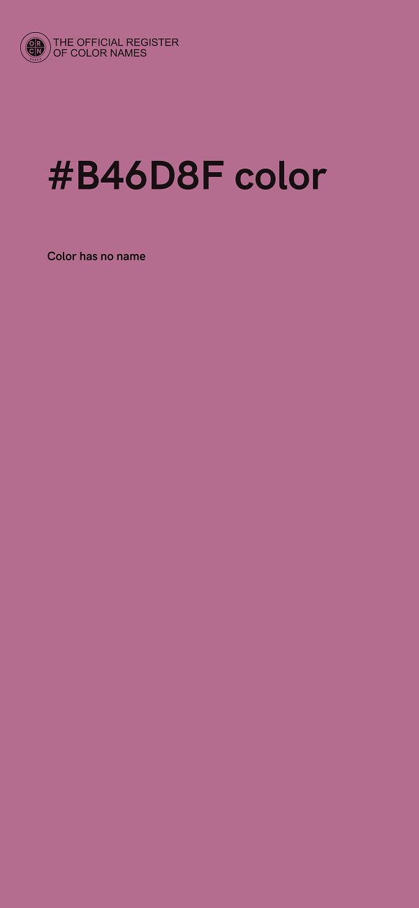 #B46D8F color image