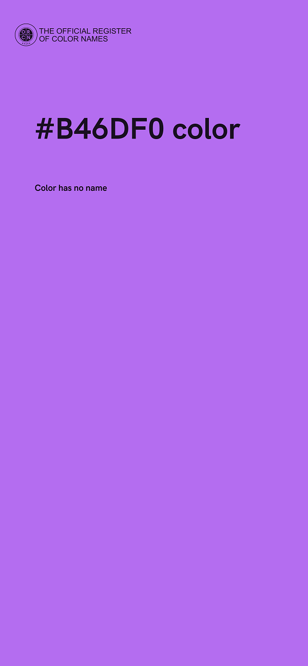 #B46DF0 color image