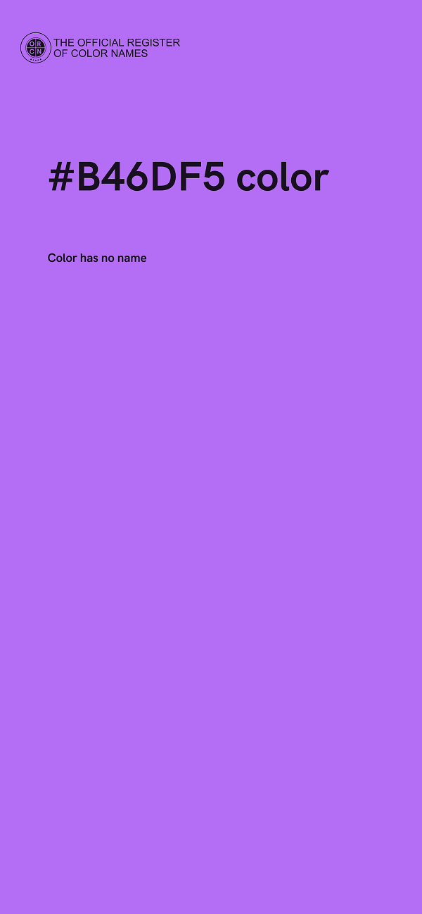 #B46DF5 color image
