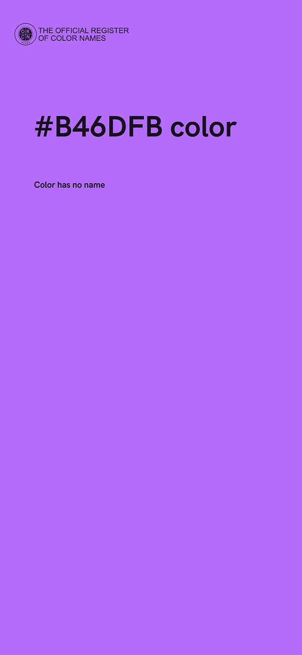 #B46DFB color image