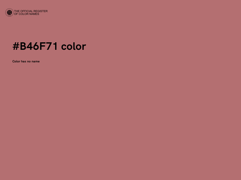 #B46F71 color image