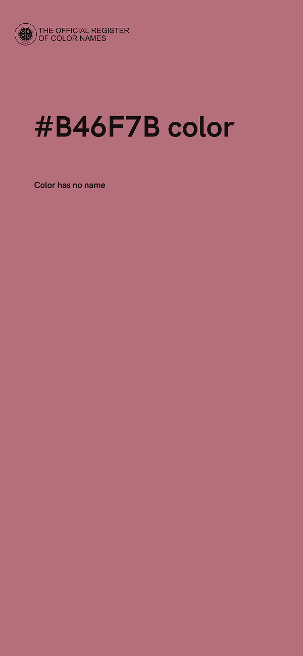#B46F7B color image