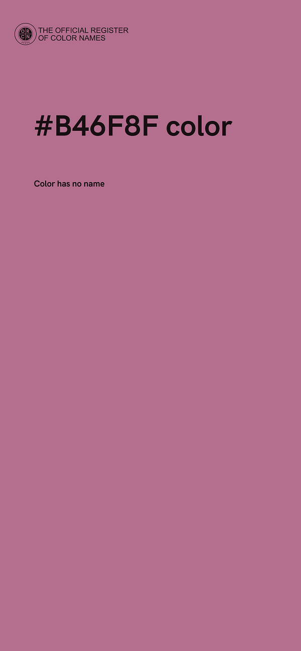 #B46F8F color image