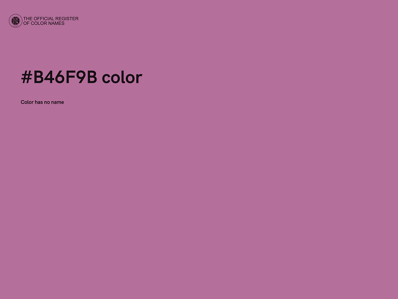 #B46F9B color image