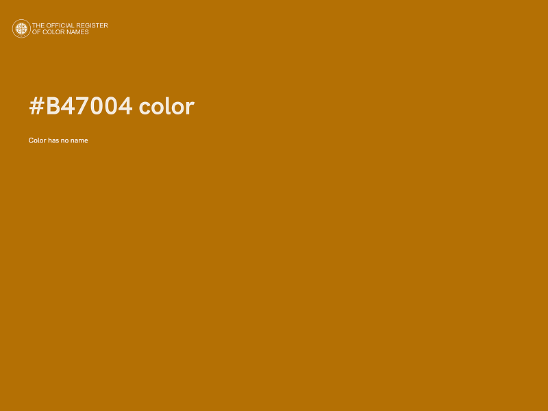#B47004 color image