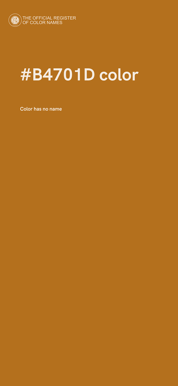 #B4701D color image