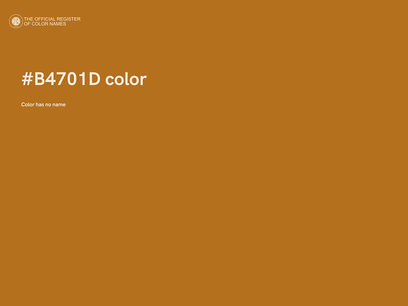 #B4701D color image